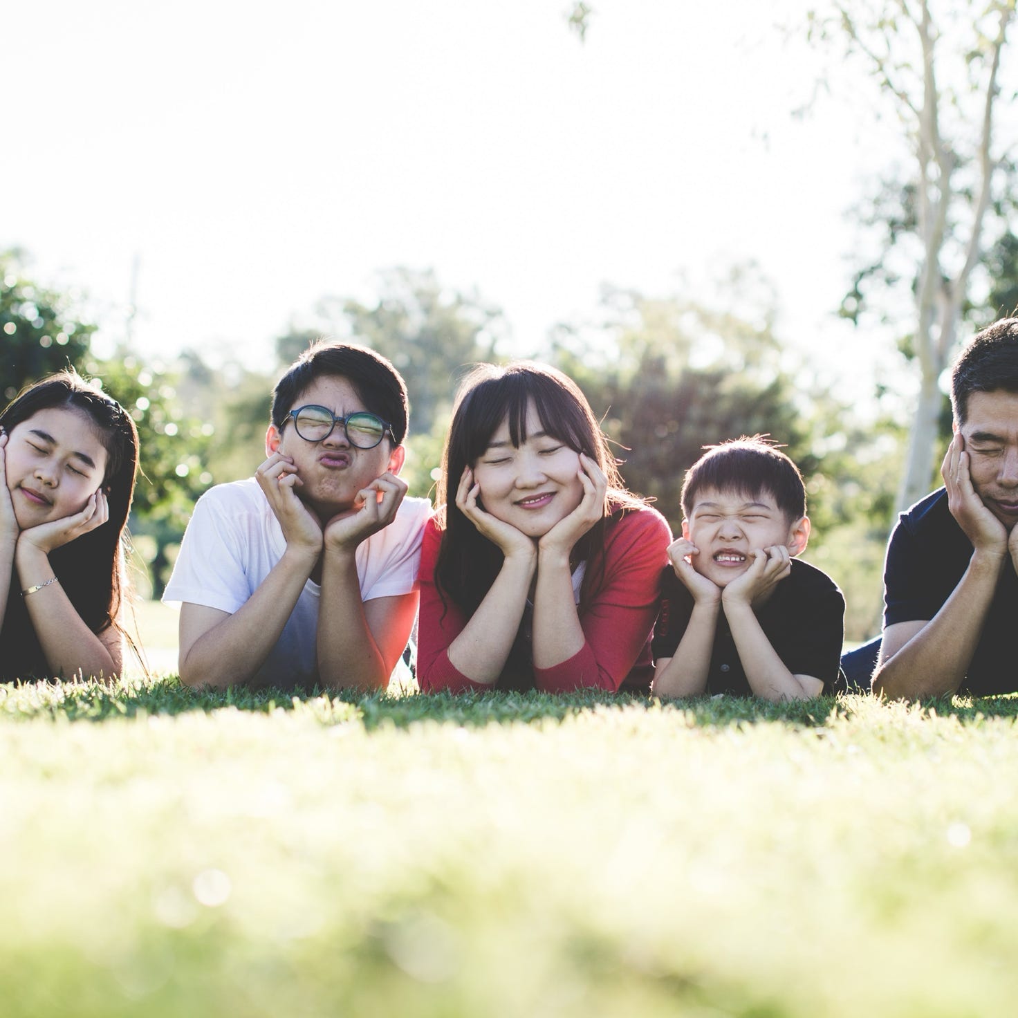 Nettes Familienbild